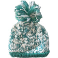 Sock Stack Women's Hand Knitted Daisy Pattern Winter Hat Headband Mittens Set In Red Breathable Cotton Rich Everyday Pack