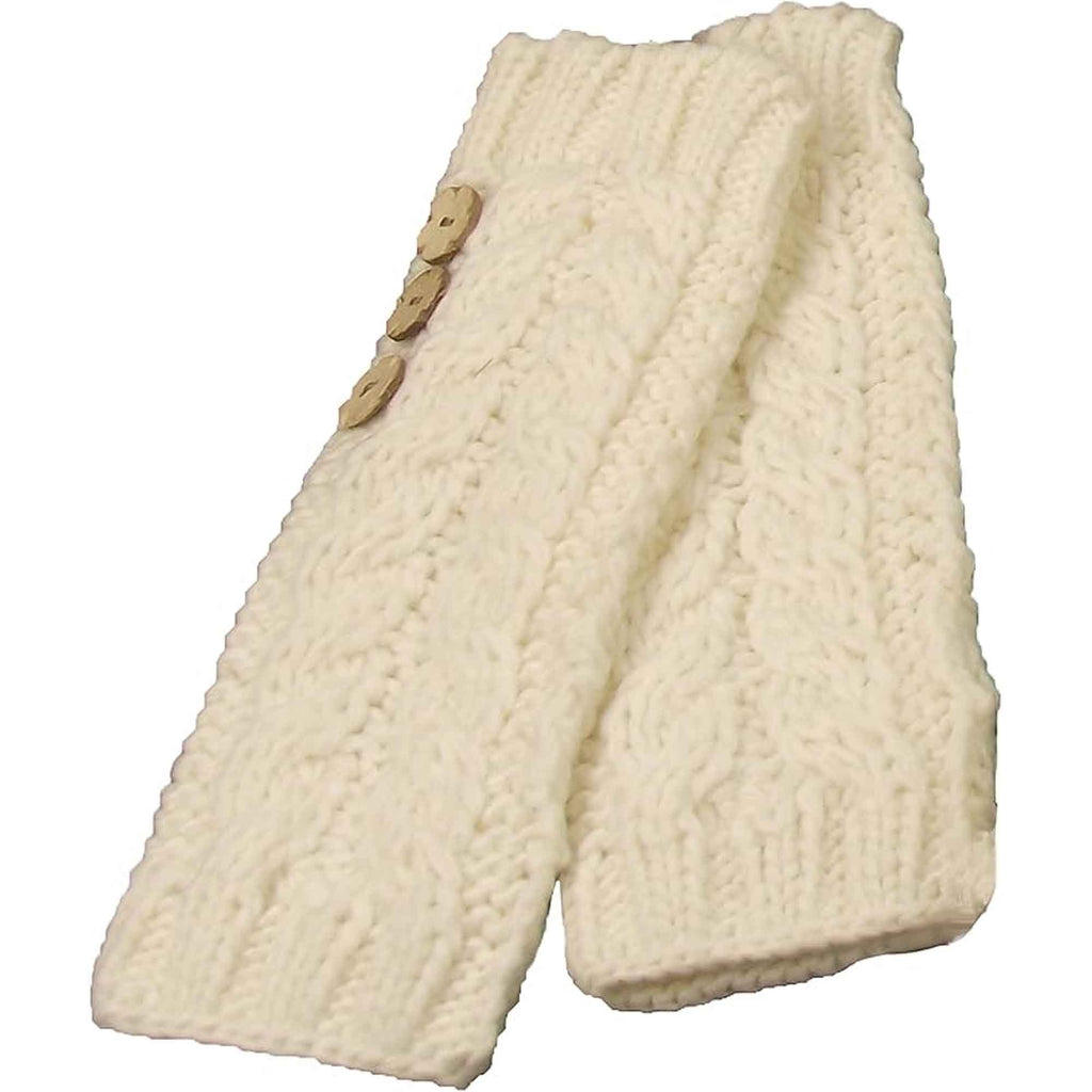 Sock Stack Women's Hand-Knitted Winter Hat Scarf And Hand Warmer Set With Inga Button
