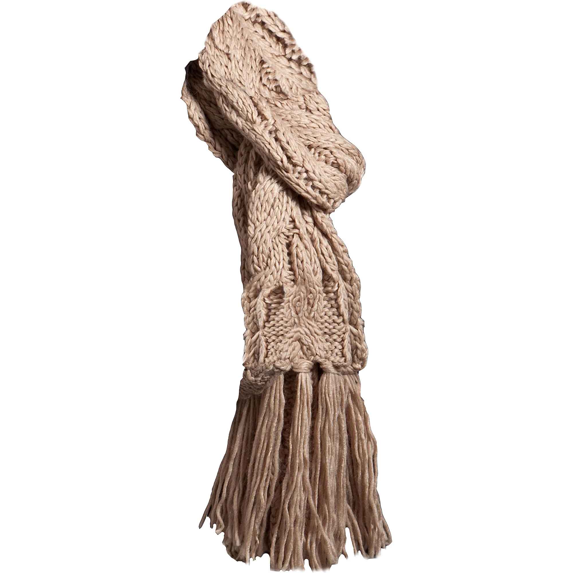 Sock Stack Women's Hand-Knitted Winter Hat Scarf And Hand Warmer Set With Inga Button