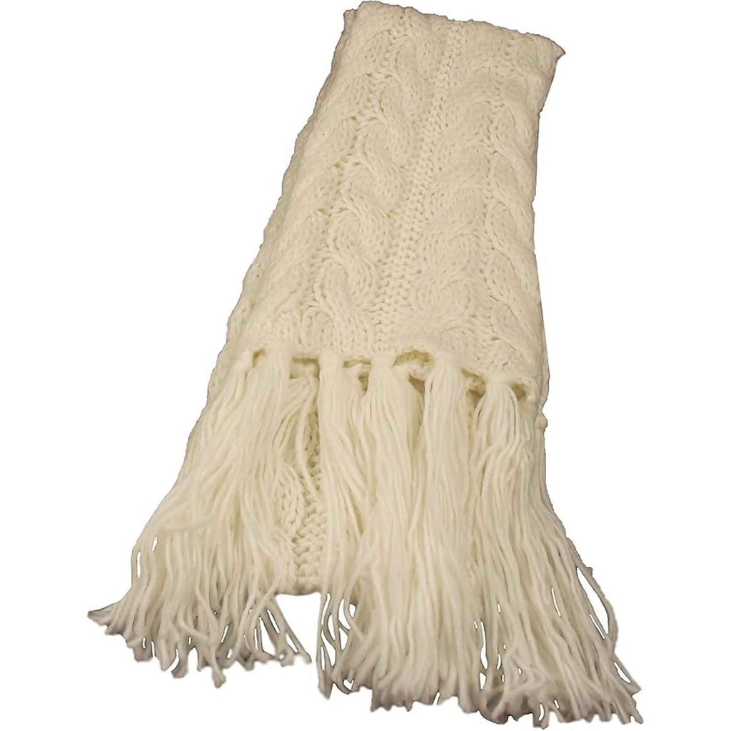 Sock Stack Women's Hand-Knitted Winter Hat Scarf And Hand Warmer Set With Inga Button