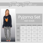 Daisy Dreamer Womens Thermal Fleece Pyjama Set Animal Print Long Sleeve Cosy Winter