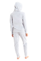 OLIVIA ROCCO Womens Hooded Velour Lounge Set With Zipped Top And Elasticated Waistband Soft Stretchable Nightwear UK Sizes 8-22