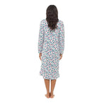 Daisy Dreamer Women's Long Sleeve Fleece Nightdress Floral Print Cosy Winter Super Soft Cosy Sleepwear