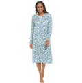 Daisy Dreamer Women's Long Sleeve Fleece Nightdress Floral Print Cosy Winter Super Soft Cosy Sleepwear
