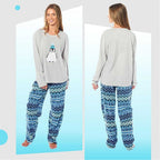 Daisy Dreamer Women's Thermal Fleece Pyjama Set Long Sleeve Warm Winter Nightwear