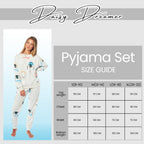 Daisy Dreamer Women's Fleece Pyjama Set Penguins And Polar Bears Long Sleeve Animal Print