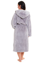 Daisy Dreamer Women's Fleece Hooded Robe Snuggle Touch Velvet-Soft Loungewear UK Sizes