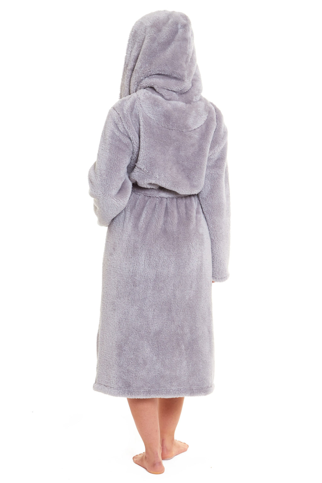 Daisy Dreamer Women's Fleece Hooded Robe Snuggle Touch Velvet-Soft Loungewear UK Sizes