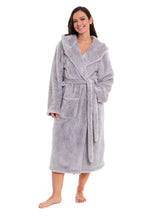 Daisy Dreamer Women's Fleece Hooded Robe Snuggle Touch Velvet-Soft Loungewear UK Sizes
