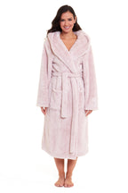 Daisy Dreamer Women's Fleece Hooded Robe Snuggle Touch Velvet-Soft Loungewear UK Sizes