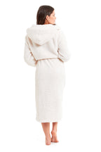 Daisy Dreamer Women's Fleece Hooded Robe Snuggle Touch Velvet-Soft Loungewear UK Sizes