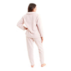 Daisy Dreamer Womens Teddy Fleece Loungewear Set Zip Front Top And Elasticated Waistband