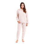 Daisy Dreamer Womens Teddy Fleece Loungewear Set Zip Front Top And Elasticated Waistband