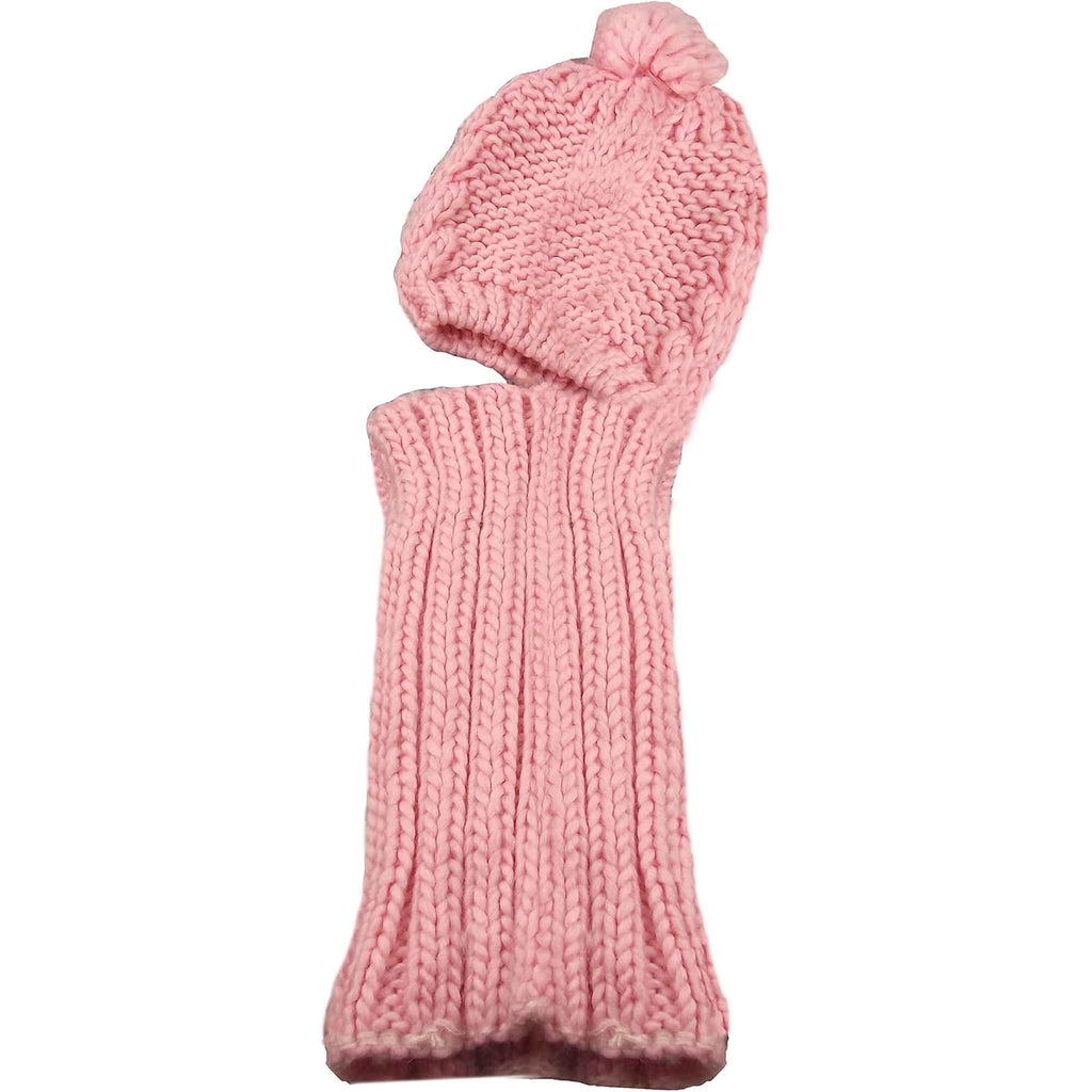 Sock Stack Women's Thermal Beanie Hat 2-In-1 Snood Scarf Cable Knit Pom Pom Winter