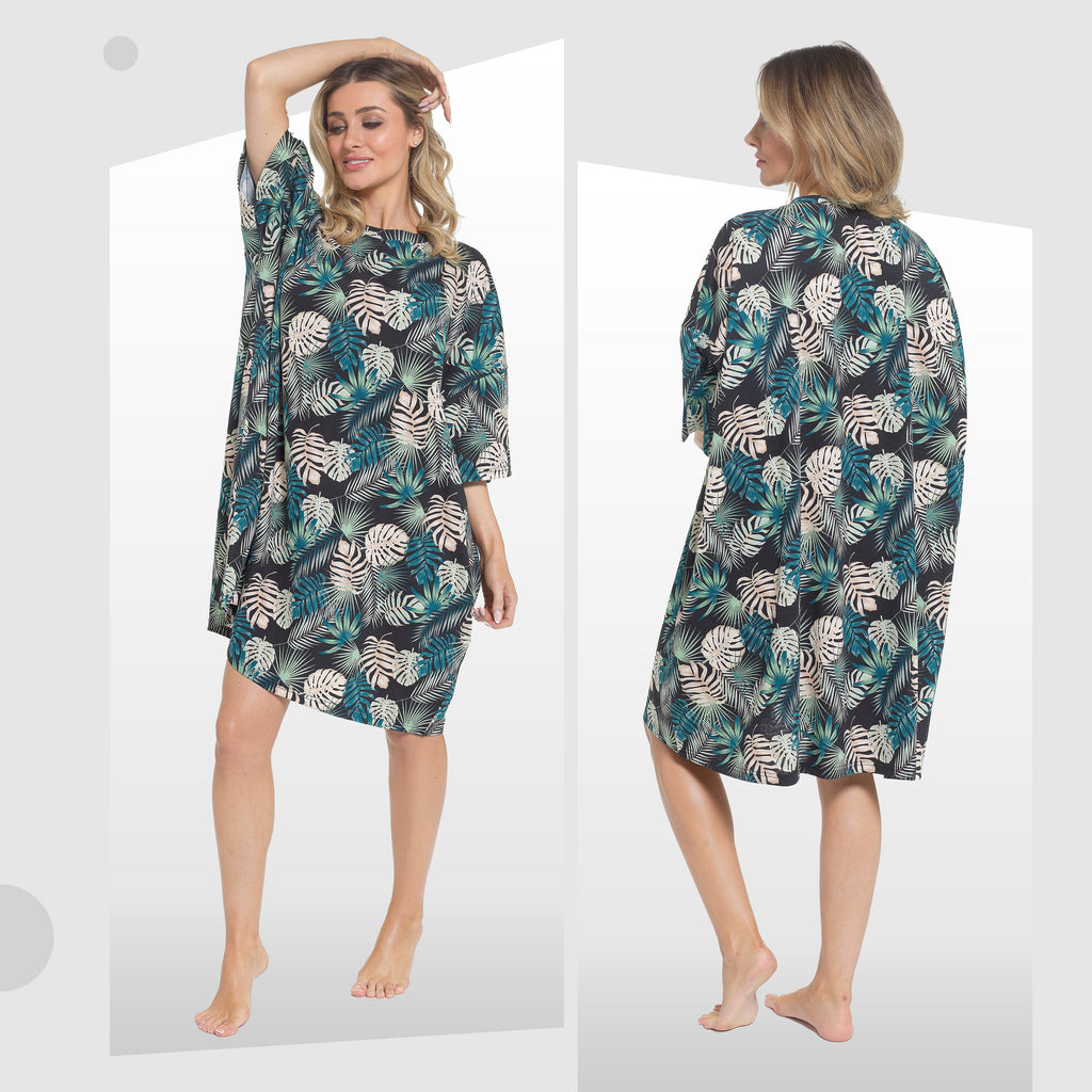Daisy Dreamer Womens Tropical Baggy Nighty Dress Oversized T Shirt Nighties One Hundred