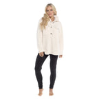 Daisy Dreamer Women's Sherpa Lounge Set With Double Pocket Top And Leggings Ultra-Soft Cozy Pajamas For Chilly Days Sizes S-XXL