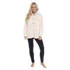 Daisy Dreamer Women's Sherpa Lounge Set With Double Pocket Top And Leggings Ultra-Soft Cozy Pajamas For Chilly Days Sizes S-XXL