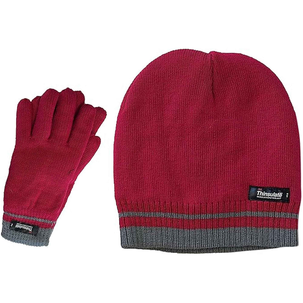 Sock Stack Women's Hat And Gloves Set With 3M Thinsulate Thermal Insulation Winter Warmth