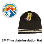 Sock Stack Womens Thermal Beanie Hat With 3M Thinsulate Insulation Stripe Design Acrylic Winter Warm Brushed Base Layer