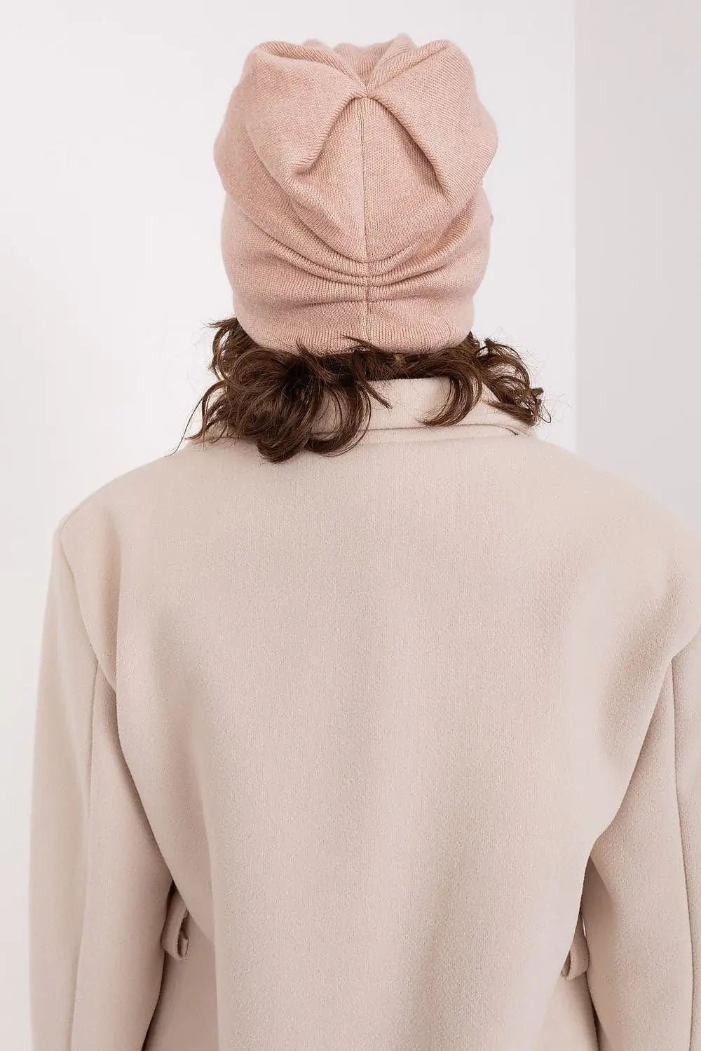 Women's Warm Winter Hat – Smooth Knit with Side Appliqué