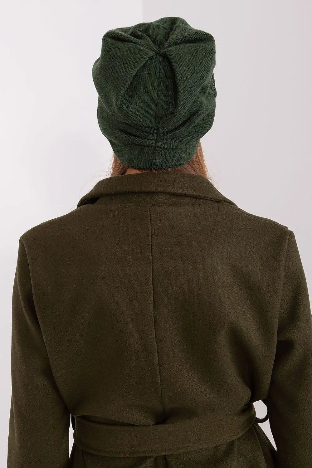 Women's Warm Winter Hat – Smooth Knit with Side Appliqué