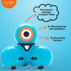 Wonder Workshop Dash Robot - Voice-Activated Coding Robot for Kids 6+ | Interactive STEM Toy