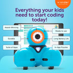 Wonder Workshop Dash Robot - Voice-Activated Coding Robot for Kids 6+ | Interactive STEM Toy