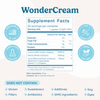 WonderCow Bovine Colostrum Superfood Creamer Powder w/Organic Lions Mane Mushroom & Coconut Milk Powder MCTs | Functional Sugar Free Keto Coffee, Smoothie & Drink Mix Unsweetened