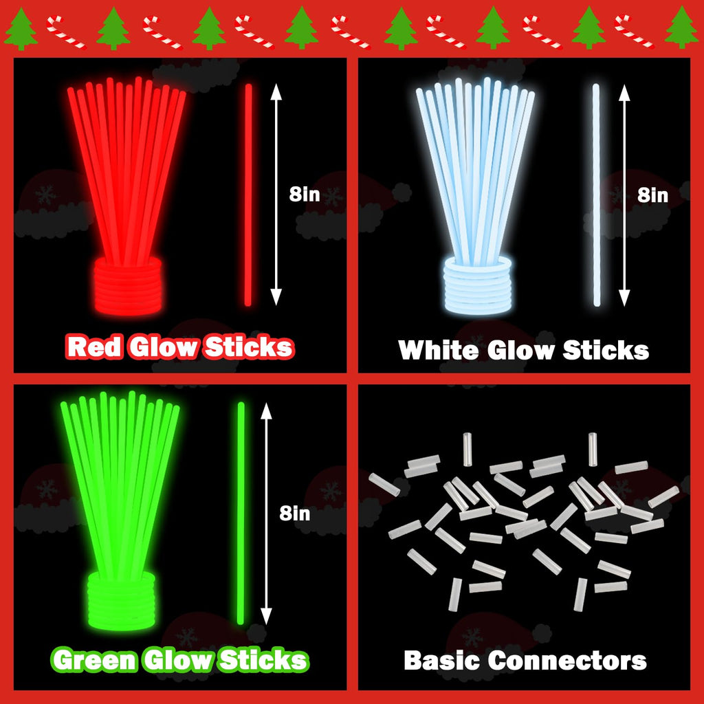 Wondrus Bulk Glow Sticks Set – 300-Piece Party Favors with Necklaces & Bracelets for Kids
