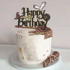 Wootkey Wizard Cake Topper – Glittery Wizard Party Decoration (6.1in W x 5.12in H)