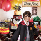 Wootkey Wizard Cake Topper – Glittery Wizard Party Decoration (6.1in W x 5.12in H)