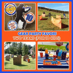 Wordot Nerf Party Kit: 10 Kids Pack with Glasses, Masks & 200 Darts