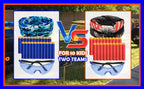 Wordot Nerf Party Kit: 10 Kids Pack with Glasses, Masks & 200 Darts
