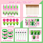WPAZH Pink & Green Party Favor Set – 70 Pcs Decor & Gift Supplies