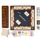 WS Game Company 3-in-1 Premium Game Collection: Monopoly, Sorry!, Mancala on a Reversible Wooden Board