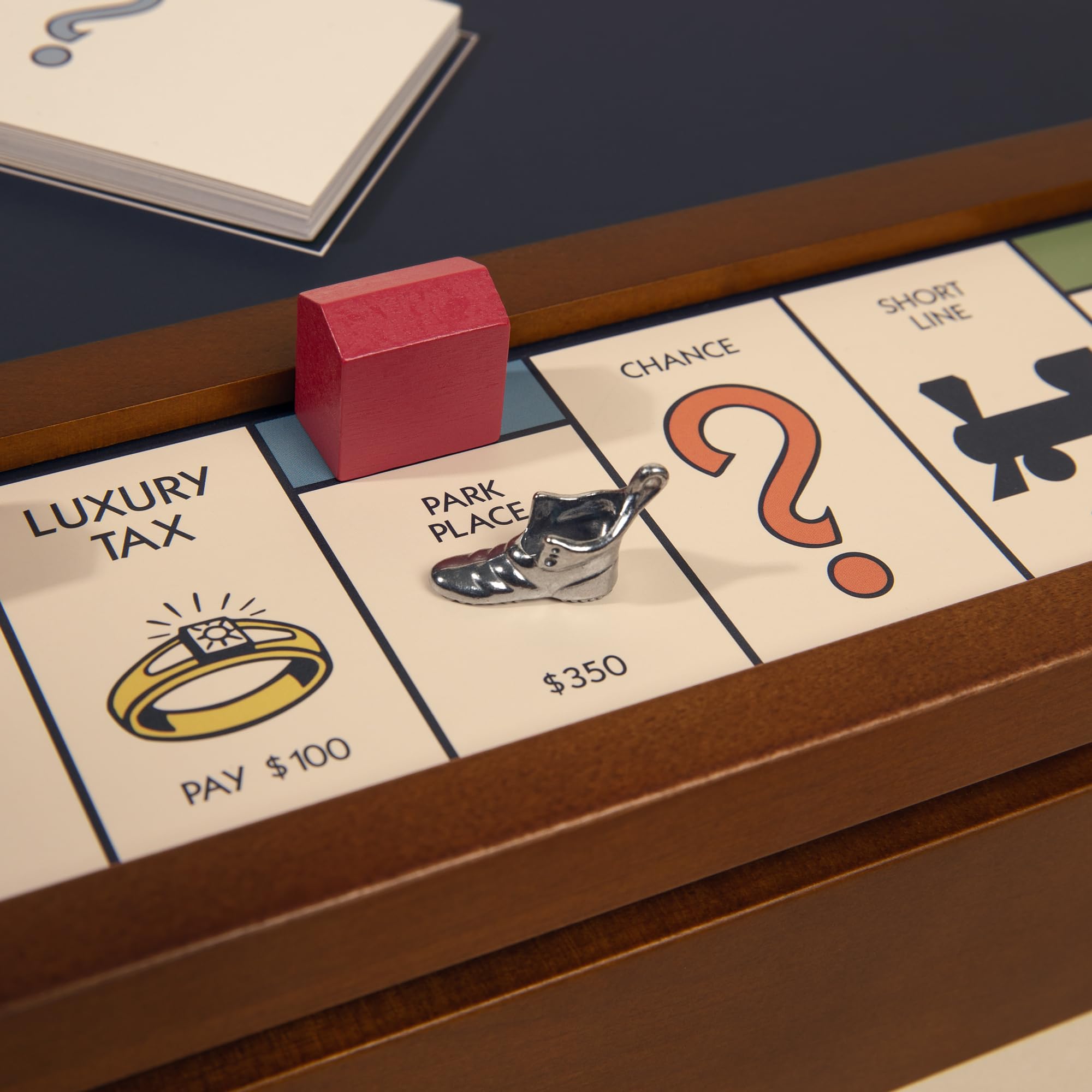 WS Game Company 3-in-1 Premium Game Collection: Monopoly, Sorry!, Mancala on a Reversible Wooden Board