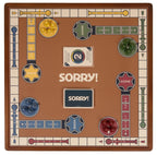 WS Game Company 3-in-1 Premium Game Collection: Monopoly, Sorry!, Mancala on a Reversible Wooden Board