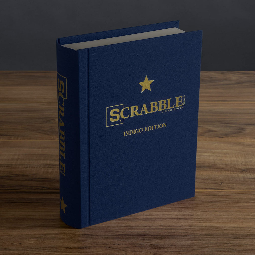 WS Game Company Monopoly & Scrabble Indigo Edition — Elegant Bookcase Collection