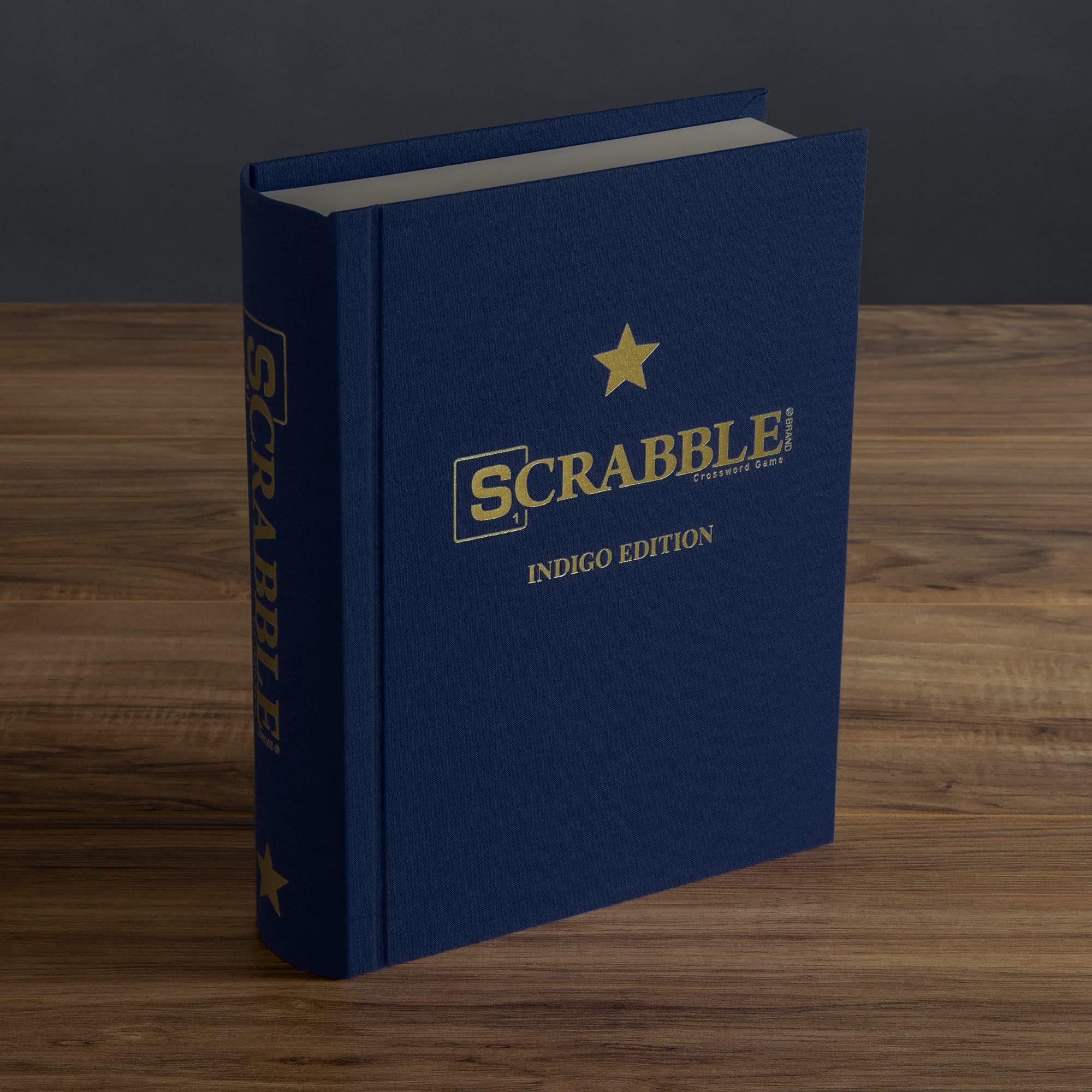 WS Game Company Monopoly & Scrabble Indigo Edition — Elegant Bookcase Collection