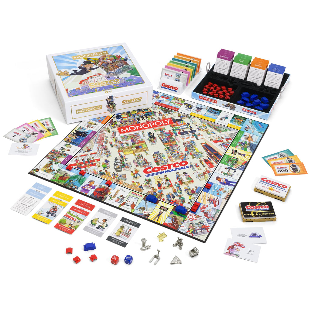 WS Game Company Monopoly Costco Edition – Costco-Themed Family Board Game