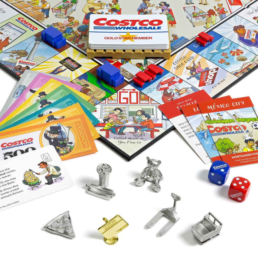 WS Game Company Monopoly Costco Edition – Costco-Themed Family Board Game