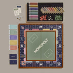 WS Game Company Monopoly Grand Folding Edition – Elegant Wood-Framed Board, Die-Cast Tokens, and Organized Storage