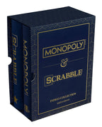WS Game Company Monopoly & Scrabble Indigo Edition — Elegant Bookcase Collection