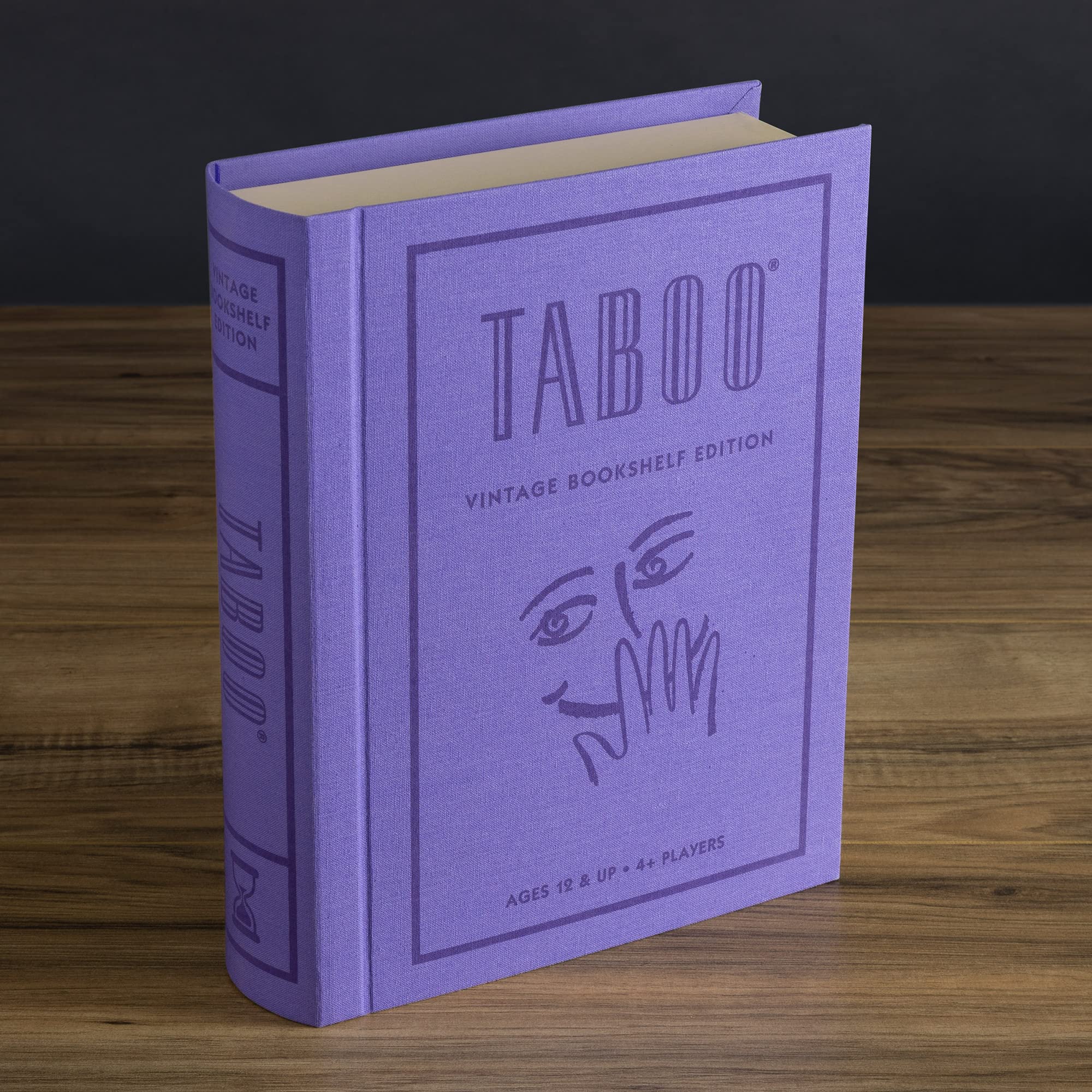 WS Game Company Taboo Vintage Bookshelf Edition — Board Game for 4+ Players
