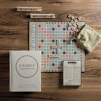WS Game Company Vintage Board Games Bookshelf Collection — Scrabble, Monopoly & Clue in Book-Style Cases