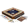 Monopoly Trophy Edition by WS Game Company — Premium 2-Tone Wood Cabinet & Gold Tokens