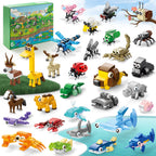 WuNian 30 Packs Animal Building Blocks Party Favors – 888 Pieces for Kids