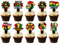 Wuhuzsm 36Pcs Black History Cupcake Toppers – Juneteenth & June 19th Decor