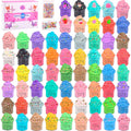WUJYLY 64-Piece Mini Slime Kit – Butter Slime Party Favors & Classroom Prizes