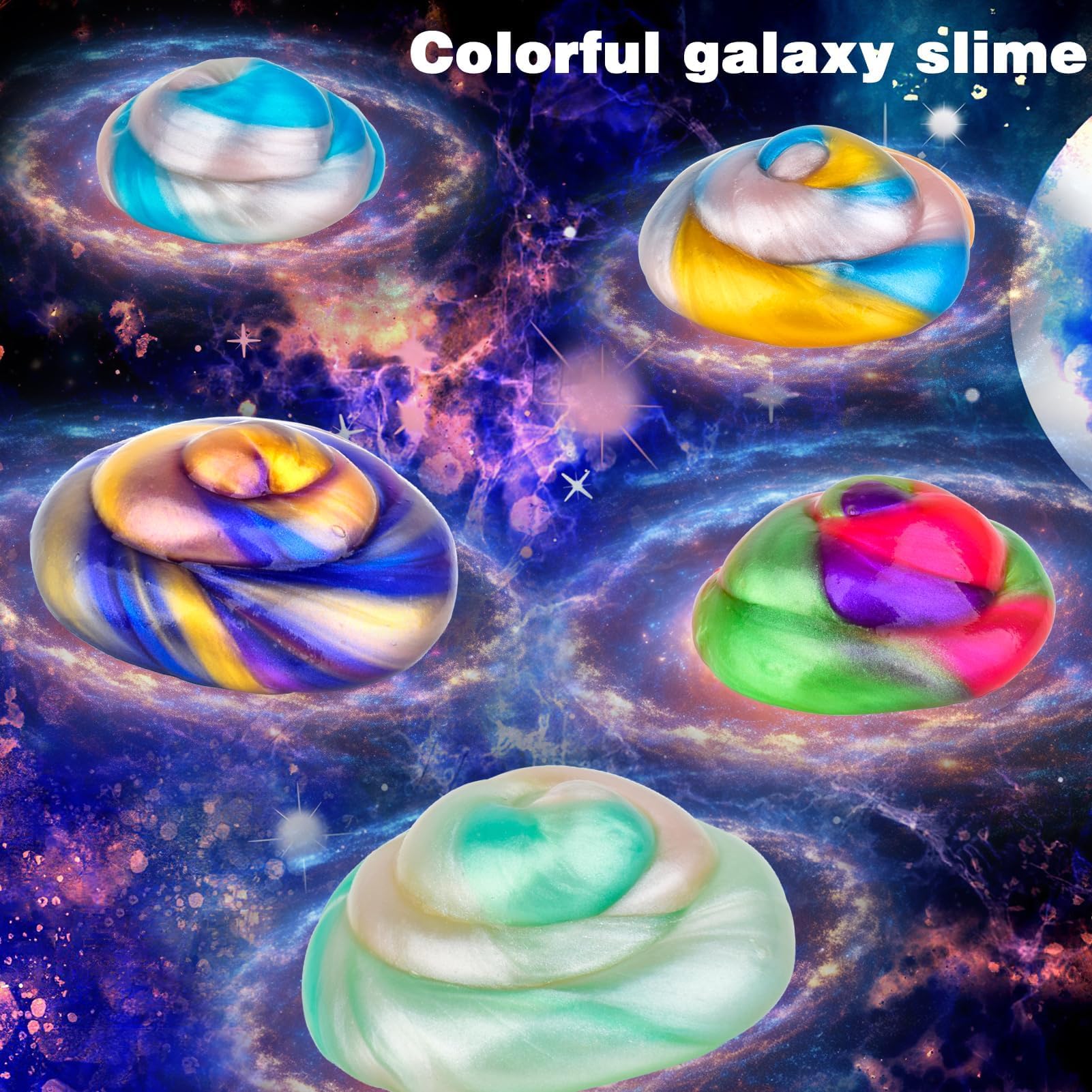 WUJYLY Galaxy Slime 75-Pack – 1 oz Mini Slimes for Classroom Prizes & Party Favors